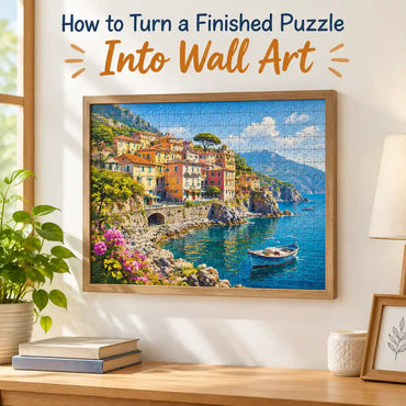 How to Turn a Finished Puzzle Into Wall Art