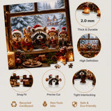 Yuletide Neighbors - 1000 Pieces Jigsaw Puzzle