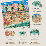 Pastel Seaside Sunset- 1000 Pieces Jigsaw Puzzle
