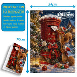 Squirrels' Christmas Wish - 1000 Pieces Jigsaw Puzzle