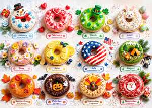 December Donuts - 1000 pieces Jigsaw Puzzle
