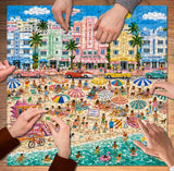 Pastel Seaside Sunset- 1000 Pieces Jigsaw Puzzle
