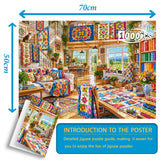Sunshine Sewing Cottage - 1000 pieces Jigsaw Puzzle