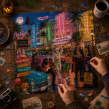 Spooky Night in Miami Beach - 1000 Pieces Jigsaw Puzzle