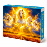 Heavenly White Horse - 1000 Pieces Jigsaw Puzzle