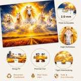 Heavenly White Horse - 1000 Pieces Jigsaw Puzzle