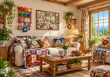 Sunshine Sewing Cottage - 1000 pieces Jigsaw Puzzle