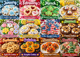 Sweet Cookie Year 12-month seasonal cookie puzzle featuring festive holiday and seasonal cookies