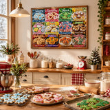 Sweet Cookie Year 12-month seasonal cookie puzzle featuring festive holiday and seasonal cookies