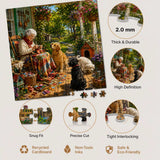 Quiet Canine Porch - 1000 Pieces Jigsaw Puzzle