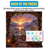 Winter Alpine Christmas Town - 1000 Pieces Jigsaw Puzzle