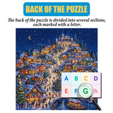 Festive Snowy Hamlet - 1000 Pieces Jigsaw Puzzle