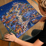 Festive Snowy Hamlet - 1000 Pieces Jigsaw Puzzle