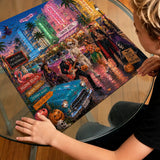 Spooky Night in Miami Beach - 1000 Pieces Jigsaw Puzzle