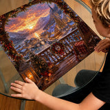 Winter Alpine Christmas Town - 1000 Pieces Jigsaw Puzzle
