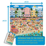Pastel Seaside Sunset- 1000 Pieces Jigsaw Puzzle