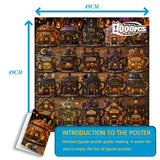 20 Shops of Hallow-Town - 1000 Pieces Jigsaw Puzzle