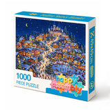 Festive Snowy Hamlet - 1000 Pieces Jigsaw Puzzle